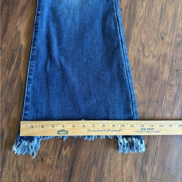 NWT Insane Gene Jeans Wide Leg Flare Raw Hem Size 28 Women’s jeans - Picture 13 of 13